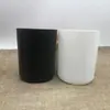 Candelabro Simples de Cor Derramada Retrô Fundo Curvo 320 ml Copo de Vela Transparente Caixa de Papel para Joias Suporte para Vela