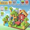 Caja Magnética My World Transfronteriza Bloques de Construcción para Construcción de Escenas Juguetes Ensamblados Bosque Primitivo MC Mini Mundo Al Por Mayor