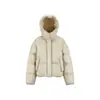 ADAM BO Nova Jaqueta de Penas de Inverno para Mulheres, 90% Penas de Pato Branco, Com Capuz, Acolchoada, Casaco Fofo Nuvem