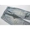 Jeans Retro Nuevos para Hombre Undrest Primavera y Otoño, Lavados y Desgastados, Corte Holgado, Pantalones de Mezclilla Azul Claro K123