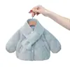Chaqueta de Algodón para Niña Invierno Nuevo Elegante Ropa de Algodón para Bebé Niña Top Ropa de Invierno para Bebés y Niños Pequeños Abrigo de Algodón Cálido Acolchado