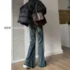 Jeans acampanados para mujer, nuevo modelo otoño 2026, estilo americano, tiro alto, adelgazantes, holgados, pierna ancha, pantalones de campana no ajustados