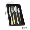 Conjunto de Talheres Amazon Star Diamond de Aço Inoxidável, Garfo e Colher, Talheres de Mesa para Hotel, Faca e Garfo Ocidentais para Bife, Garfo de Sobremesa, Garfo, Colher