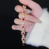 Pulseras Coloridas de Exportación Transfronteriza Europea y Americana para Mujeres, Pulseras de Circonita de Lujo Ligero de Moda de Gama Alta, Accesorios de Diseño Elegante