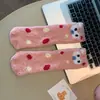 Nuevos Calcetines de Piso de Jacquard Cookie Coral Velvet para Otoño e Invierno Calcetines para Dormir en Casa Calcetines Gruesos de Terciopelo Transfronterizos Fabricante de Calcetines para Mujer