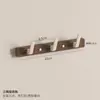 Gancho de madera de nogal probador sin perforaciones colgador de puerta de entrada pared colgante de pared porche gancho para ropa sombrero