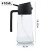 Botella Pulverizadora de Aceite de 500 ml con Función Integrada de Pulverización y Vertido, Pulverizador de Aceite de Vidrio para Cocina Casera y Freidora de Aire