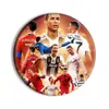 Estrela da Copa do Mundo Ronaldo Messi Acessórios de Futebol Broche Emblema