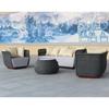 Sofá de Ratán para Exteriores para Patio, Jardín, Villa, Hotel y Casa de Huéspedes; Conjunto de Muebles de Ocio Individual Tejidos con Cuerda con Personalización Flexible