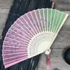 Abanico de Bambú Plegable de Color Cálido Rosa Estilo Chino Tradicional para Mujer, Abanico de Bambú Plegable para Danza, Abanico de Danza Rojo Estilo Chino, Abanico Plegable Hecho de Bambú y Madera