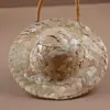 Sombrero de paja tejido floral mini de 4~18 cm, sombrero para muñeca de decoración artesanal, base de sombrero de accesorio DIY