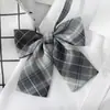 Conjunto de Gravata Cinza para Casal Decoração de Camisa Preguiçoso Sem Gravata Estudante Estilo Universitário Acessórios de Gravata Borboleta JK Japonês