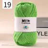 Ovillo de Hilo de Algodón Leche de 5 Hebras DIY Suéter para Muñeca Bufanda Sombrero Hilo de Algodón Algodón Material Transparente Fabricante de Hilo Venta al por Mayor