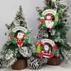Pingente de Madeira Vazado de Natal Transfronteiriço Criativo para Decoração de Árvore de Natal em Casa Suprimentos Placa de Madeira Decorativa Pendurada de Natal