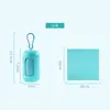 Toalla de Hielo de Microfibra de Secado Rápido y Sensación de Hielo para Viajes Deportivos y Fitness con Funda de Almacenamiento de Silicona Bolsa de Toalla para Sudor