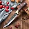 Cuchillo para Fruta para Uso Doméstico, Cuchillo para Carne Afilado y de Alta Dureza, Cuchillo para Huesos, Cuchillo para Cortar Frutas y Verduras, Cuchillo Mongol de Punta, Portátil