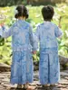 Nuevos conjuntos Hanfu diarios de otoño para niños y niñas, traje Tang mejorado de estilo chino tradicional para niños, disfraz antiguo súper etéreo para actuaciones