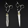 Tijeras de Peluquería de Doble Filo con Forma de Espada Estilo Bao Alemán, Tijeras para Cortar el Cabello, Tijeras Planas, Tijeras para Flequillo, Tijeras Entresacadoras