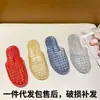 Zuecos de Moda para Mujer, Estilo Nuevo, Versátiles, Antideslizantes, Resistentes al Olor, de Cristal, Suela Gruesa, Pantuflas de Interior para el Hogar, Verano