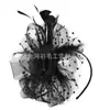 Tocados para Novias Europeas y Americanas Transfronterizos Flor de Plumas Malla para Festival de Carreras de Caballos Diadema de Plumas Pinza para el Pelo Tocados