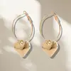 Brincos Pendentes Colar Coração de Pêssego Amor Simples Moda Transfronteiriça Europeia e Americana Conjunto de Colares Simples de Temperamento Atacado