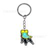 Montañismo al aire libre transfronterizo llavero de dibujos animados caliente PVC llavero suave colgante para bolso pequeño regalo al por mayor