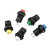 Interruptor de botón redondo DS-425, apertura de 12.5MM, con bloqueo, autoblocante, no autoblocante, botón de reinicio automático, disponible en rojo, verde, azul, amarillo y negro