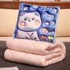 Almofada Quilt Impressão Tridimensional Desenho Animado Uso Duplo Animal Fofo Carro Ar Condicionado Quilt Almofada para Intervalo de Almoço no Escritório Almofada de Apoio Lote
