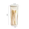Frasco Sellado con Tapa, Contenedor de Almacenamiento Transparente para Granos de Cocina, Frasco para Almacenar Alimentos y Café