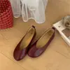 Zapatos Retro de Abuela para Mujer 2026 Primavera/Verano Nuevos Versátiles de Boca Baja Zapatos de Salón Estilo Japonés de Suela Plana Mocasines Slip-on Zapatos de Frijol