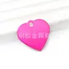 24 Corazones Pequeños Gato Perro Mascota Tarjeta de Identidad Anti-pérdida Conmemorativa Personalidad Hecho a Mano Tarjeta de Aluminio