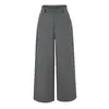 Calça de Terno Casual Estilo Old Money Feminina Outono Nova Moda Versátil High-End Solta Emagrecimento Perna Larga Perna Reta Calça Longa
