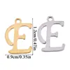 Accesorios de Joyería DIY de Acero Inoxidable de Venta Caliente Transfronteriza, Colgantes de Letras Inglesas Grandes que Conservan el Color, Dijes Decorativos para Pulsera y Collar