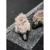 Zapatos de Salón Individuales Estilo Retro de Diseño de Nicho 2026 Otoño e Invierno Nuevo Estilo Forrados de Lana Calientes Mary Jane de Cuero Puntiagudos Zapatos Peludos