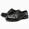 Zapatos de Cuero Goodyear para Hombre, Zapatos Derby Casual de Negocios con Punta Amplia, Zapatos Vintage Hechos a Mano, Suela de Cuero Genuino, Zapatos para Hombre de Piel de Caballo Lavada