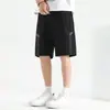 Pantalones Cortos Deportivos de Verano Estampados con Sensación de Hielo para Hombre, Corte Holgado, Versátiles, Delgados, de Secado Rápido, Pantalones de Seda de Hielo, Pantalones Cortos de Cinco Puntos para Hombre