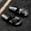Qualidade High-End Dongguan Couro Genuíno Original Sapatos Femininos Estilo Normcore Sandálias Slip-On Solado Macio Casual Férias Sapatos de Praia