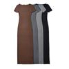 8352-23 início da primavera novo estilo europeu e americano decote quadrado slim fit slim slim vestido de manga curta stretch hip vestido de quatro cores