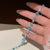 Pulsera Sencilla y de Moda con Forma Ovalada de Circonita, Diseño Único, Versátil y Elegante, Lujo Ligero y Sensación de Alta Gama, Joyería para Mujer