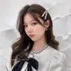 Horquilla de perla con pequeño clip para el pelo, tocado, pinza para el pelo para mujer, popular en línea, nuevo clip lateral, accesorios para el cabello fino de alta gama, venta al por mayor