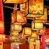 Faroles de estilo extranjero, restaurantes tradicionales chinos de hot pot, restaurantes, hoteles, casas de huéspedes, restaurantes de barbacoa, candelabros de estilo antiguo, decoraciones con temática de gatos