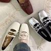 Zapatos de Tacón Versátiles Estilo Noche Moda Francesa 2025 Primavera y Verano Nuevos Mary Jane con Cordones y Lazo Calzado para Mujer