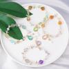 Pulsera de primavera estilo bohemio para mujer súper hada flash gota de agua color caramelo cristal piedra pulsera nueva pulsera de transmisión en vivo