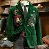 Sitio independiente transfronterizo Amazon TEME blazer de pana para hombre de manga larga con doble bolsillo