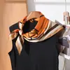 Pañuelo Cuadrado Delgado de Lujo Ligero para Primavera y Verano, Pañuelo de Seda Versátil y Elegante para Mujer, Pañuelo Decorativo para el Cuello de Estilo Suave, Diadema, Chal Multiusos