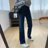 ¡Te hace ver más alto y tus piernas más largas! Jeans estrechos de pierna recta, de tiro alto, elásticos en cuatro direcciones, adelgazantes para mujer, nuevos pantalones de otoño