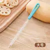 Cepillo para Agujeros de Raíz de Loto Lavado Cepillo para Raíz de Loto Boquilla para Glaseado Limpieza de Biberones Vasos de Agua Cepillo para Popotes Agujeros de Raíz de Loto Cepillo de Limpieza de Acero Inoxidable