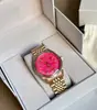 Reloj Vivian Nuevo Estilo Esfera Rosa Emperatriz Reloj para Mujer Reloj Azul Hielo Triturado Morado Fruta del Dragón Blanco Luz de Luna Reloj de Pulsera
