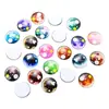 Tampões de Olho Criativos para Bonecas Feitos Sob Medida de Fábrica com Textura de Cristal e Padrões Coloridos Impressos, Acessórios de Decoração para Bonecas DIY Feitos à Mão