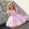 Nuevo Vestido de Malla para Niños, Vestido de Princesa Esponjoso, Vestido Infantil Mediano y Grande, Ropa para Niñas de un Año, Suministro Exclusivo Transfronterizo